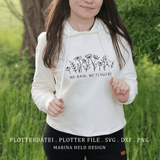 Plotterdatei Wildblumen no rain no flowers - Sewando