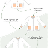 Nora - Cardigan mit knopfleiste - Gr. 34-50, A4+A0