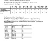 notAcrop, Schnittmuster Grösse 50-164 - Sewando