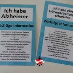 FREEBIE *Notfallkarten* Druckdatei - Sewando