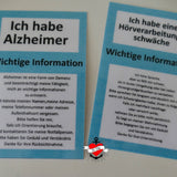 FREEBIE *Notfallkarten* Druckdatei - Sewando