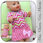 OUTFIT: SHIRT ROCK MANTEL U-SET EBOOK PUPPEN: GRÖSSE 40-45 CM - Sewando
