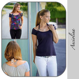 ANCIOLINA SOMMERLICHES NECKHOLDER-SHIRT - EBOOK 34-54 - Sewando