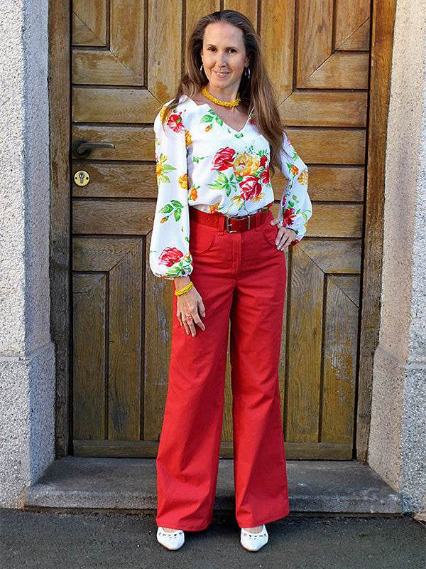 Schnittmuster NURJA - bequeme Jeans oder Hose wide leg in Gr. 34-54 - Sewando