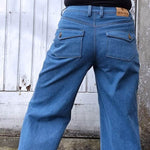 Schnittmuster NURJA - bequeme Jeans oder Hose wide leg in Gr. 34-54 - Sewando