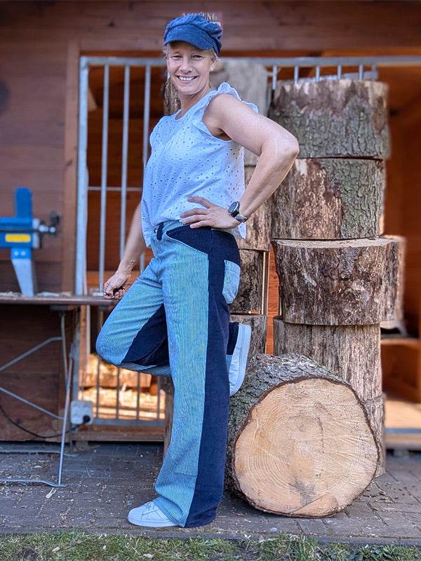 Schnittmuster NURJA - bequeme Jeans oder Hose wide leg in Gr. 34-54 - Sewando
