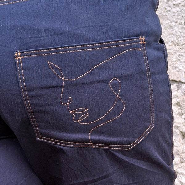 Schnittmuster NURJA - bequeme Jeans oder Hose wide leg in Gr. 34-54 - Sewando