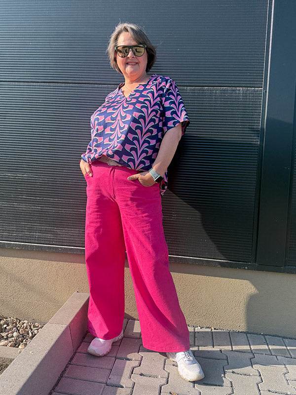 Schnittmuster NURJA - bequeme Jeans oder Hose wide leg in Gr. 34-54 - Sewando