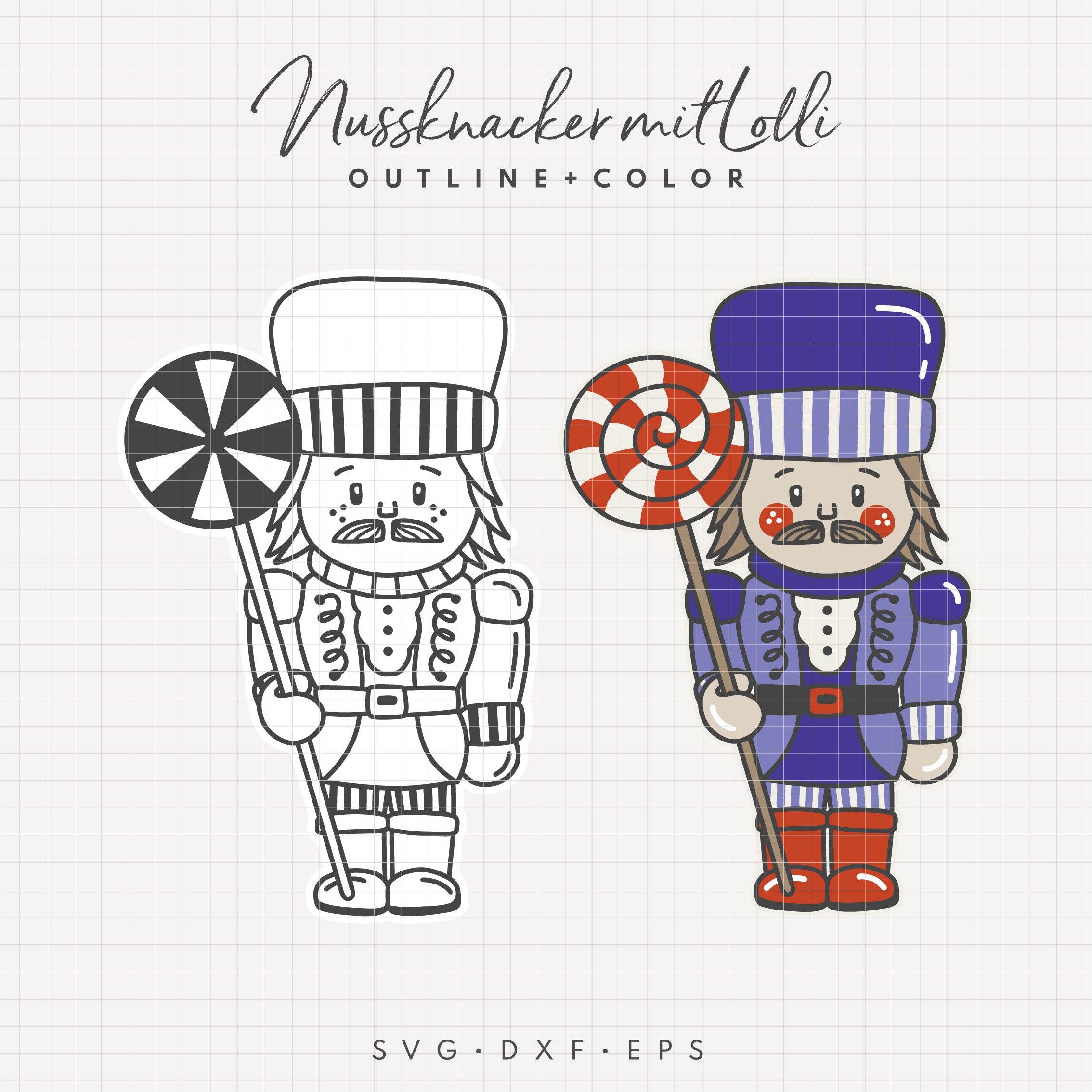 Plotterdatei | Nussknacker mit Lolli : - Sewando