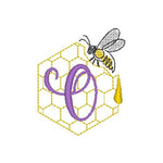 Stickdatei - Bienen-Monogramme A-Z - Sewando