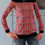 Schnittmuster Shirt "Sporty Off-Shoulder Woman" Gr. 32-54