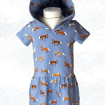 Schnittmuster Olivia – Sweatkleid oder Longshirt mit Kapuze Gr. 86-158 - Sewando