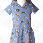 Schnittmuster Olivia – Sweatkleid oder Longshirt mit Kapuze Gr. 86-158 - Sewando