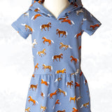 Schnittmuster Olivia – Sweatkleid oder Longshirt mit Kapuze Gr. 86-158 - Sewando