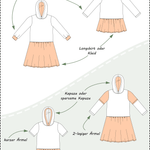 Schnittmuster Olivia – Sweatkleid oder Longshirt mit Kapuze Gr. 86-158 - Sewando