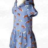 Schnittmuster Olivia – Sweatkleid oder Longshirt mit Kapuze Gr. 86-158 - Sewando