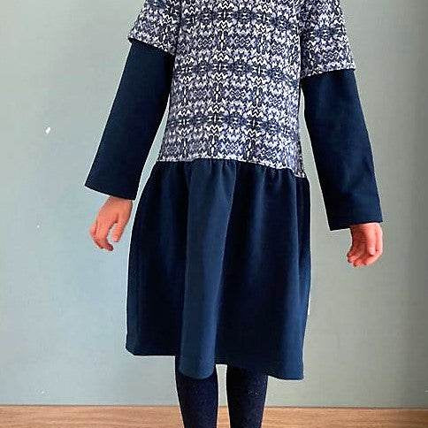 Schnittmuster Olivia – Sweatkleid oder Longshirt mit Kapuze Gr. 86-158 - Sewando