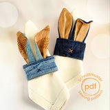 Osterdeko nähen, Schnittmuster zum Nähen mit alten Jeans & Stofftesten