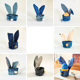 Osterdeko nähen, Schnittmuster zum Nähen mit alten Jeans & Stofftesten