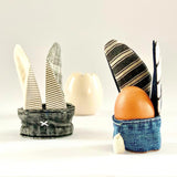 Osterdeko nähen, Schnittmuster zum Nähen mit alten Jeans & Stofftesten