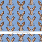 Stoffdesign - Osterhasen, Hasen in Blau - Sewando