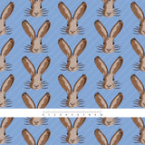 Stoffdesign - Osterhasen, Hasen in Blau - Sewando