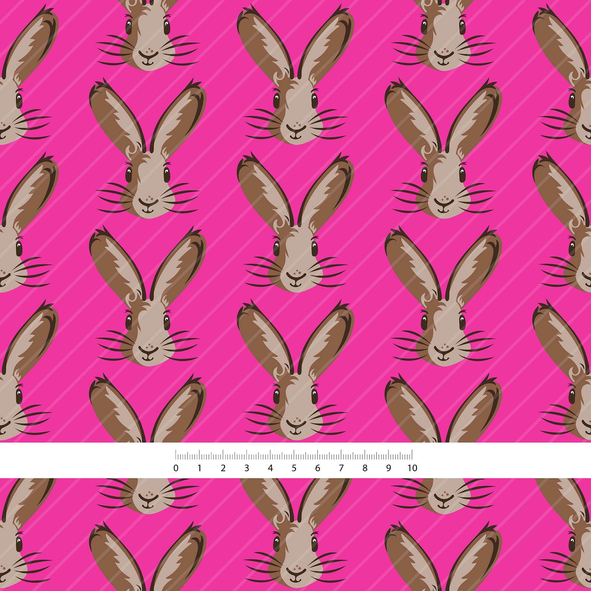 Stoffdesign - Osterhasen, Hasen in Pink - Sewando