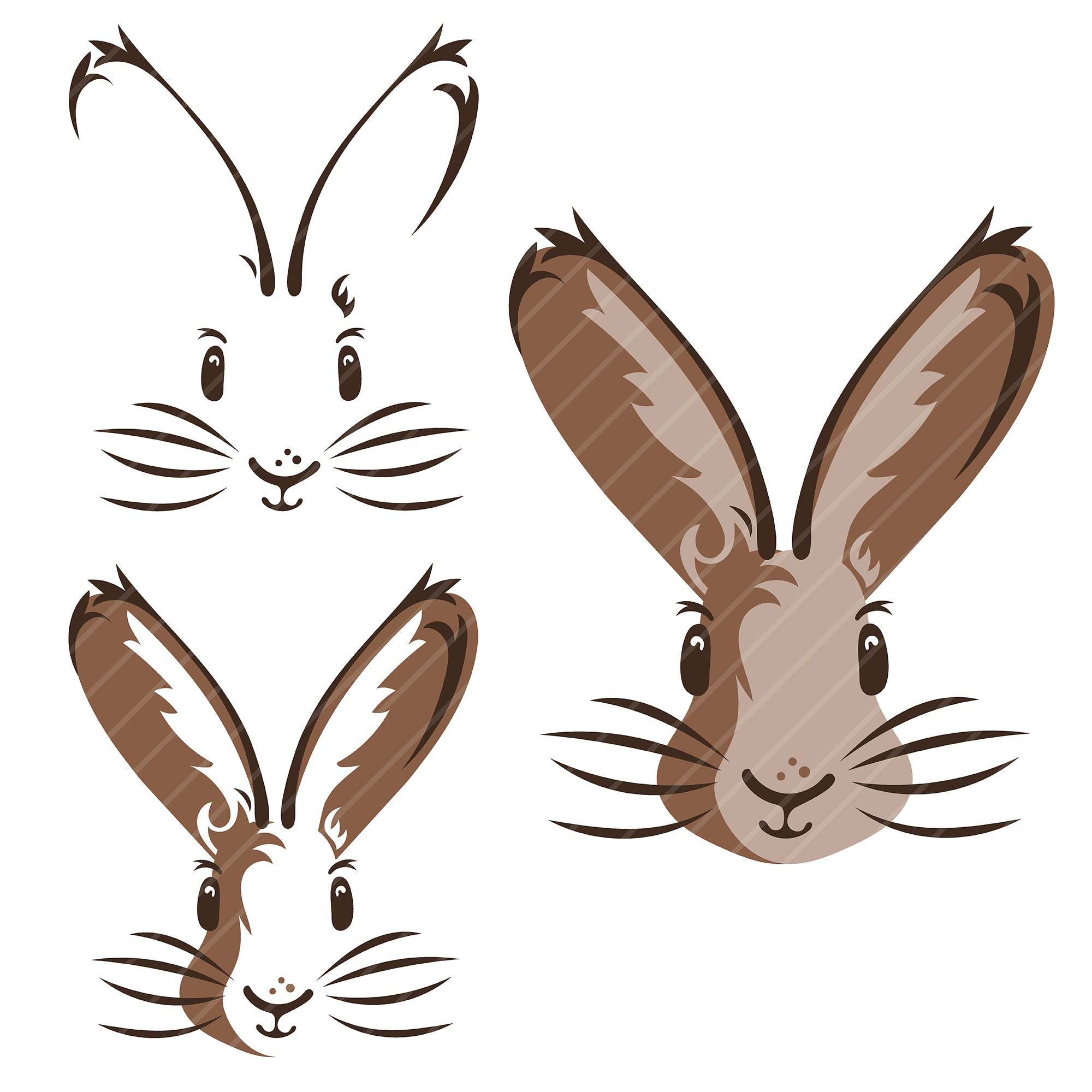 Plotterdatei - Osterhase, Hase - Set - Sewando