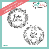 Plotter- und Laserdatei Osterkränze 2026