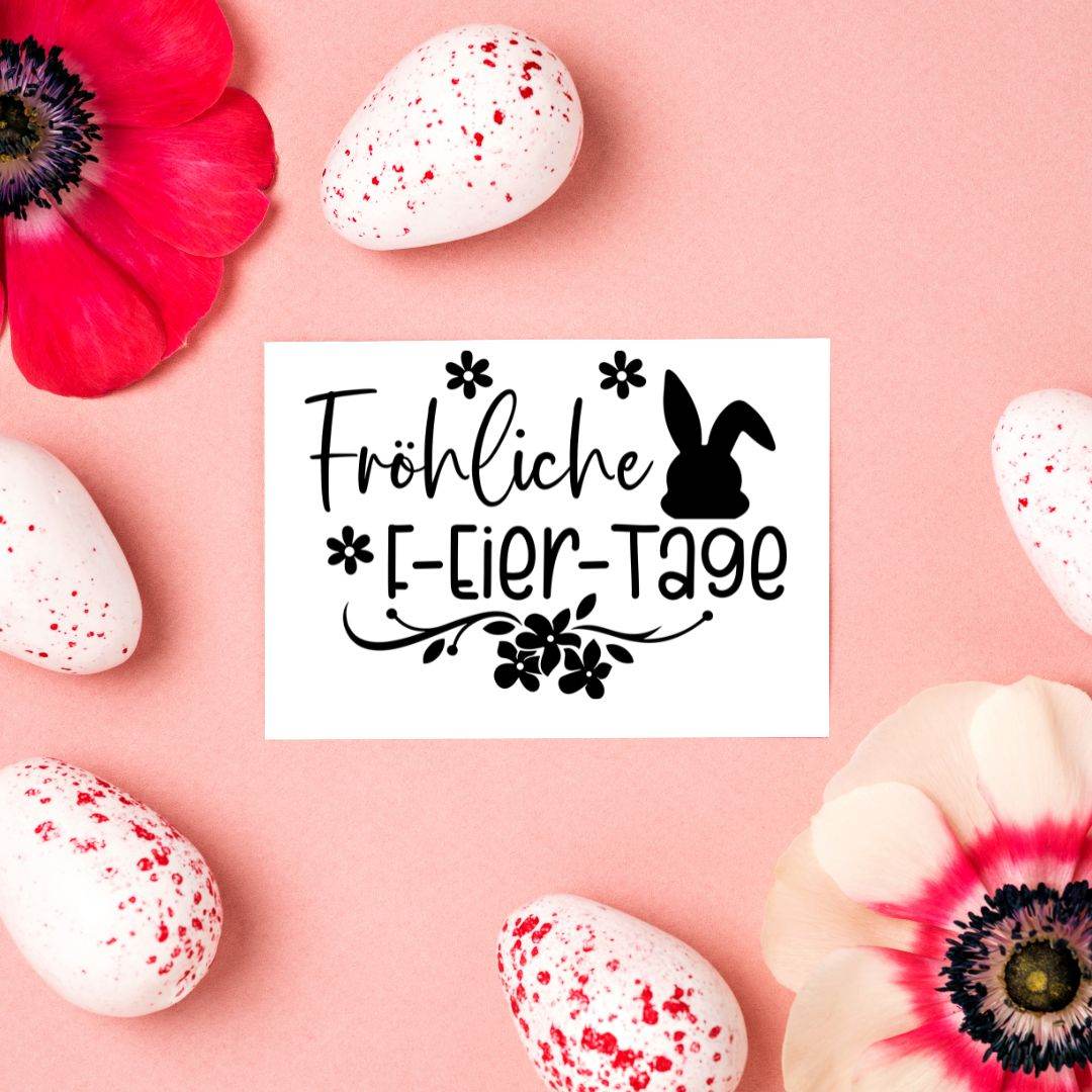 Plotterdateien Ostern Set – 10 witzige Designs mit Hasen, Eiern & Sprüchen - Sewando