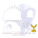 Plotterdatei Osterszene Aufsteller basteln - Sewando
