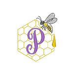 Stickdatei - Bienen-Monogramme A-Z - Sewando