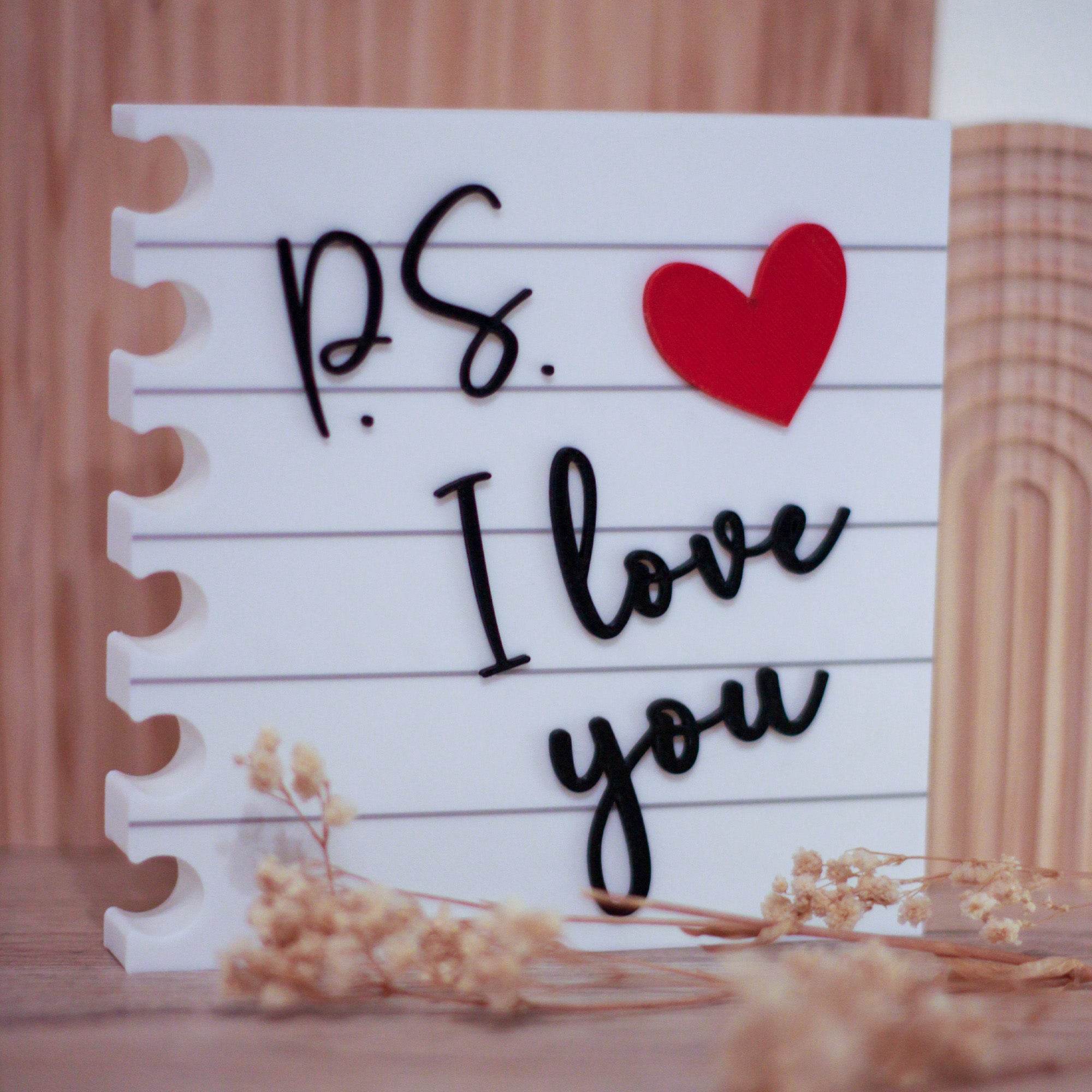 3D Druck Datei P.S. I love you - Sewando