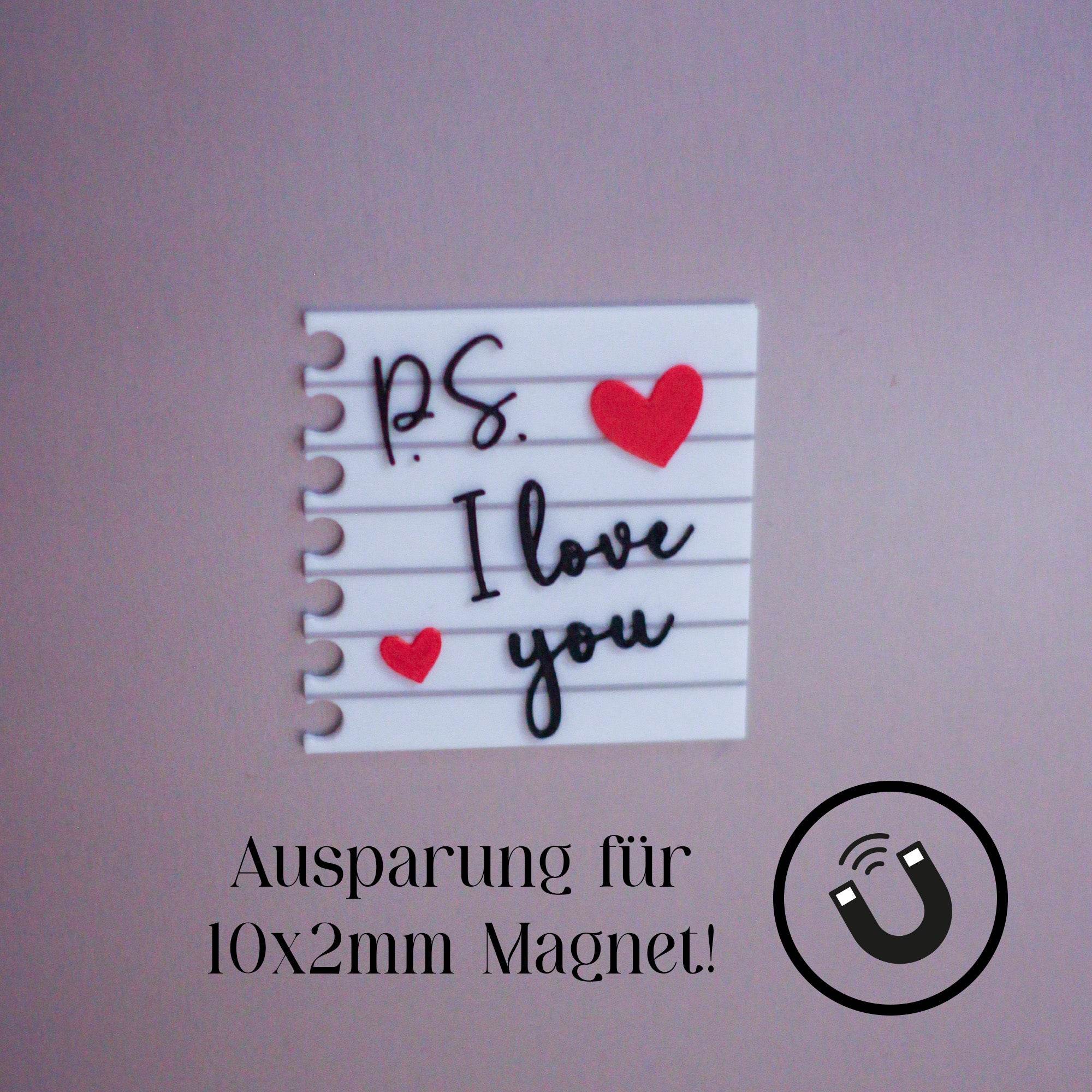 3D Druck Datei P.S. I love you - Sewando