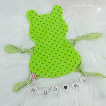 Stickdatei Frosch Kuscheltuch ITH in drei Größen, Baby, Schmusetuch, Kuscheltier, Frosch - Sewando