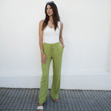 weite Leinenhose mit Gummibund LINA, Gr. 32-50
