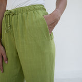 weite Leinenhose mit Gummibund LINA, Gr. 32-50