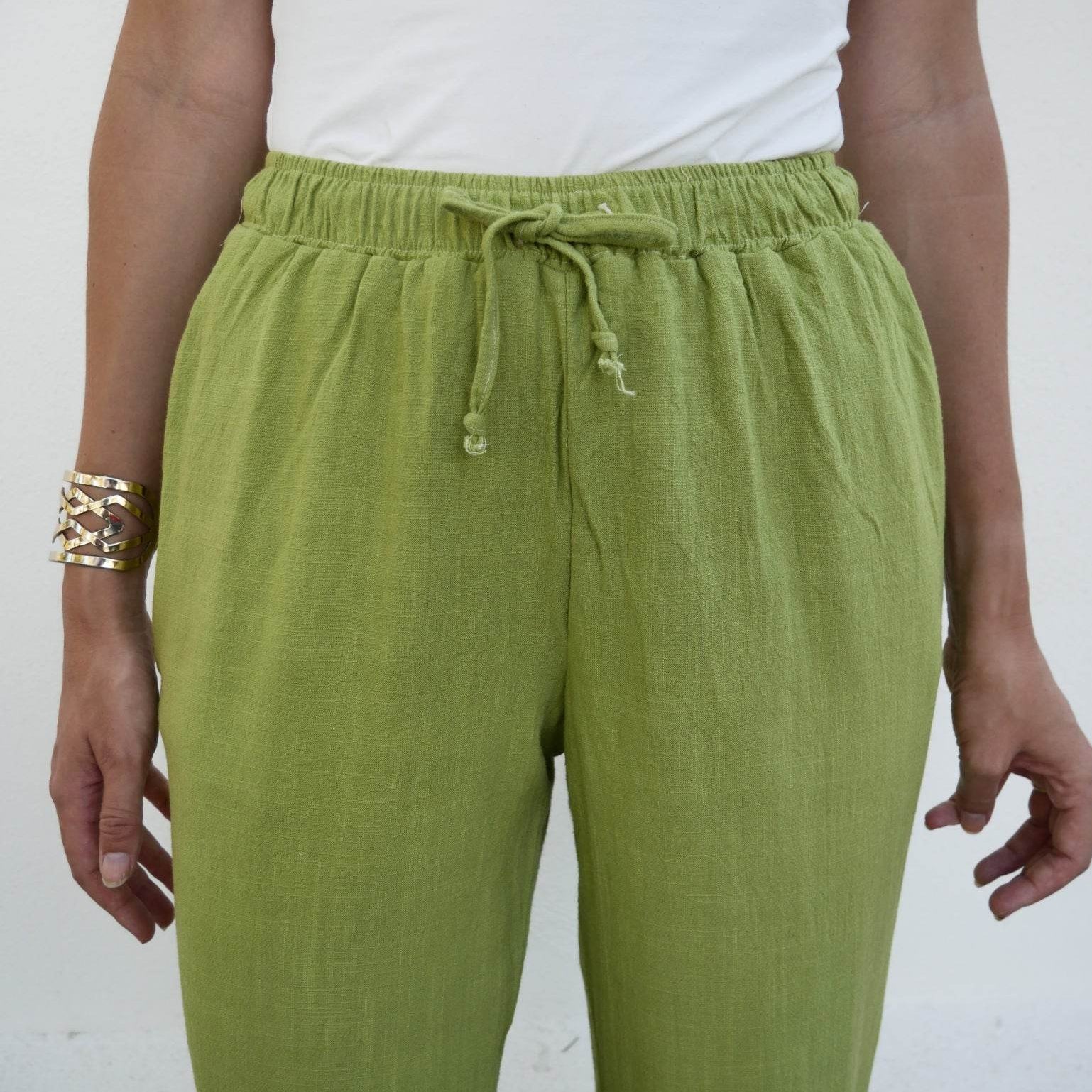 weite Leinenhose mit Gummibund LINA, Gr. 32-50, PDF Schnittmuster - Sewando