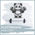 Plotterdatei Panda Power - Sewando