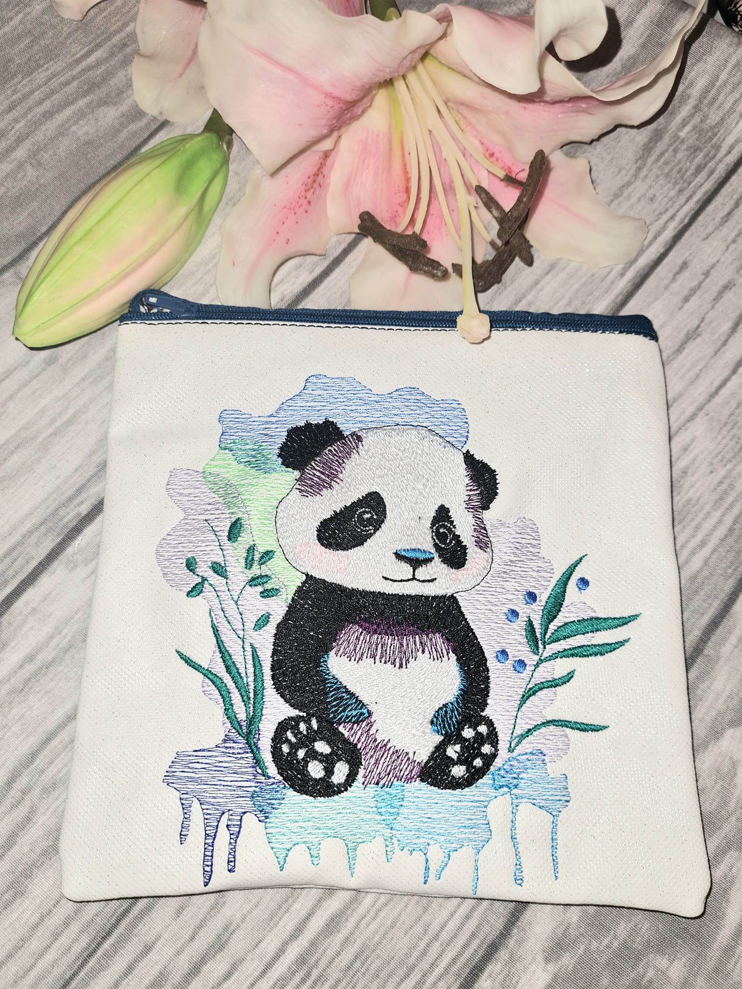 Panda Liebe zum Sticken – für deine Stickmaschine - Sewando