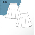 Schnittmuster Rock CAMOMILA (32-58) : - Sewando