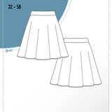 Schnittmuster Rock CAMOMILA (32-58) : - Sewando