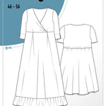 Schnittmuster Maxikleid Kleid MARINGA curvy (46-56) : - Sewando