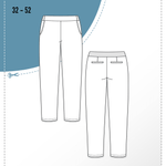 Schnittmuster schmale Hose, Slacks OLINDA (32-52) : - Sewando