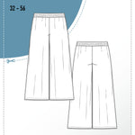 Schnittmuster Culotte Hosenrock AZUR (32-56) : - Sewando