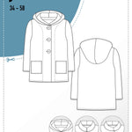 Schnittmuster Jacke, Wolljacke JACA (34-58) - Sewando