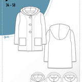 Schnittmuster Jacke, Wolljacke JACA (34-58) - Sewando