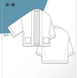 Schnittmuster Kimono Jacke ALVORADA (32-58) : - Sewando