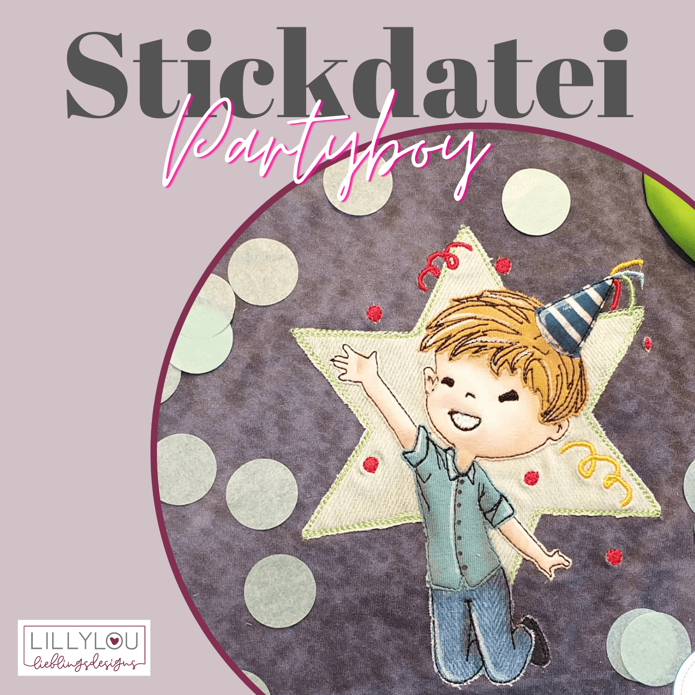Stickdatei - Partyboy - Sewando