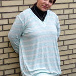 Basic-Pulli 'V-NECK' Schnittmuster+Nähanleitung Gr. 44 - 58 | BU 103-141 : - Sewando